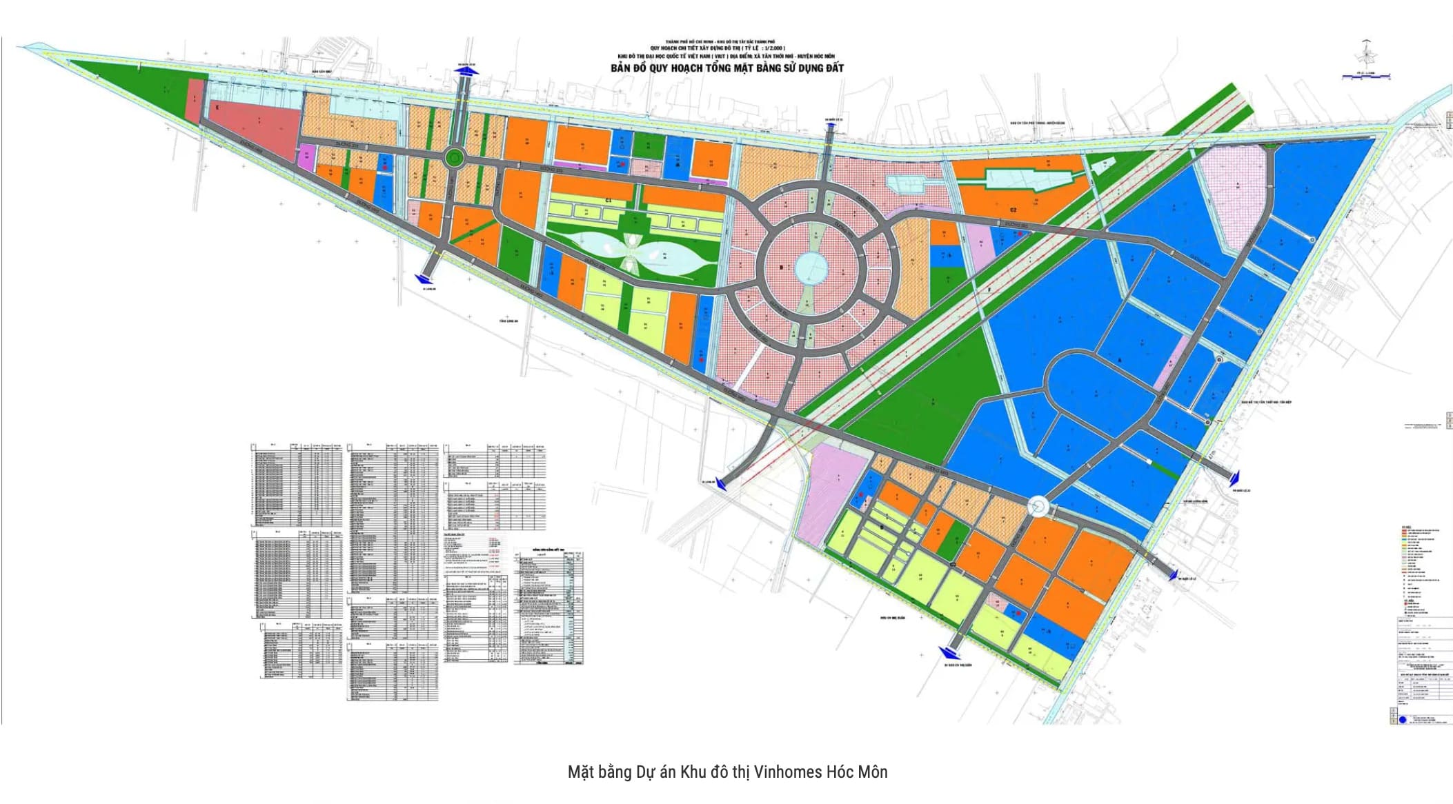 mặt bằng quy hoạch hóc môn