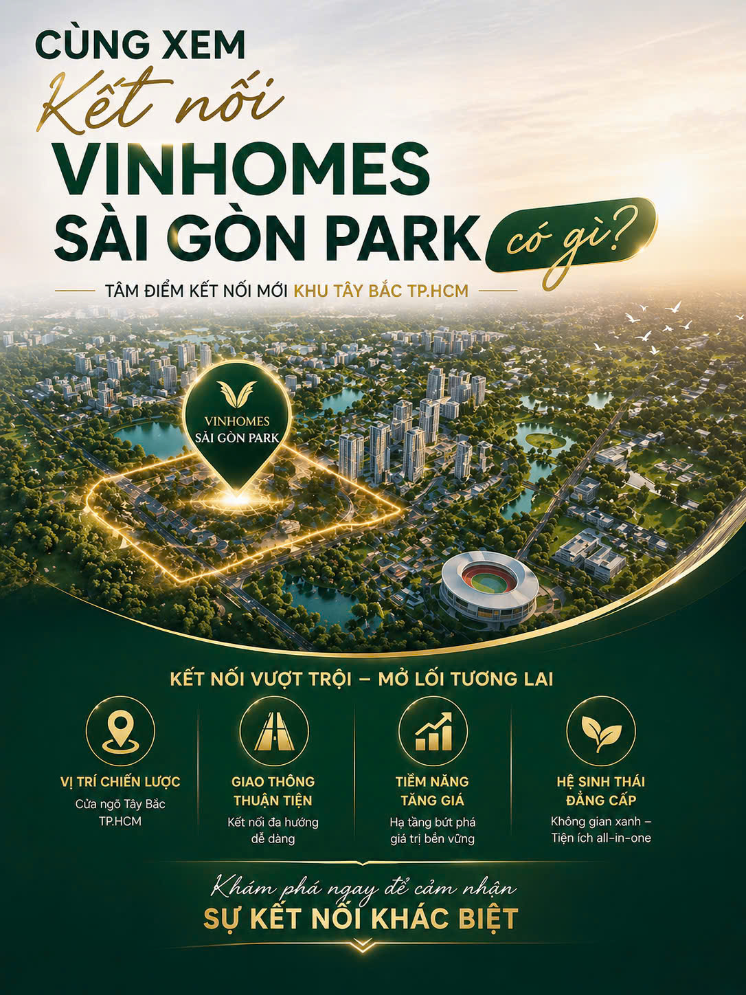 tiềm năng vị trí Vinhomes Saigon Park Hóc Môn